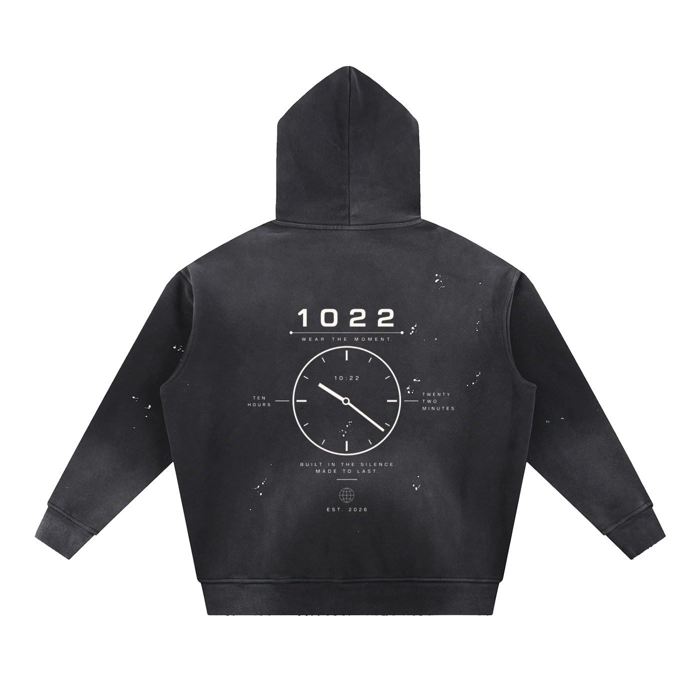1022 Vintage Washed Fleece Hoodie