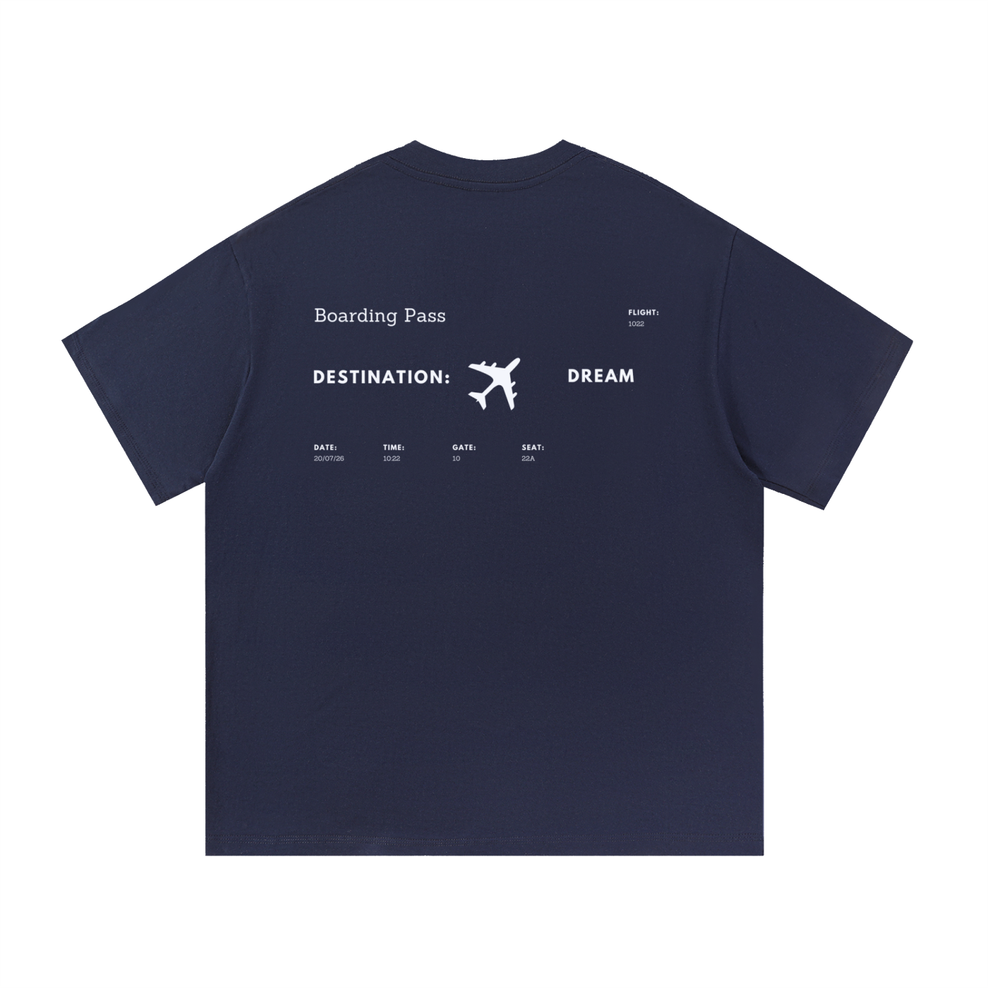 1022 DEPARTURES Essential Cotton T-Shirt "Destination Dream"