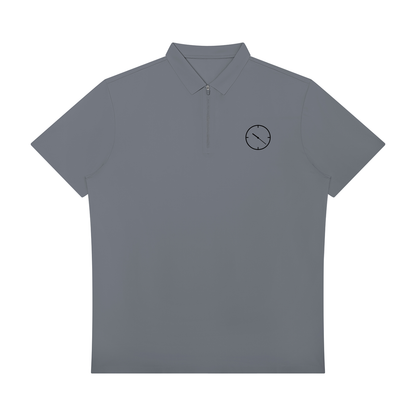 1022 DEPARTURES Men's Quarter-Zip Polo Shirt