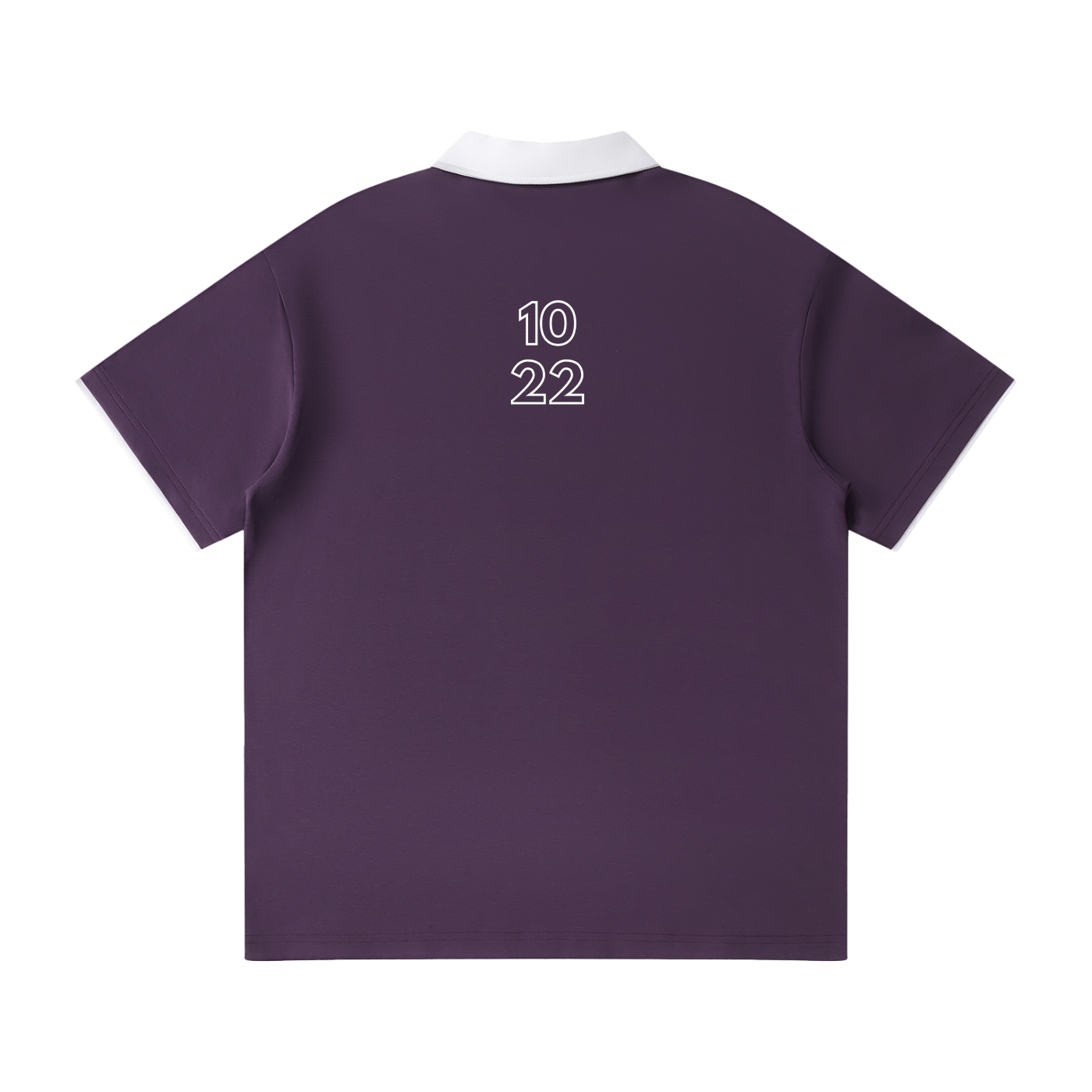 1022 Contrast Collar Raglan Polo Shirt
