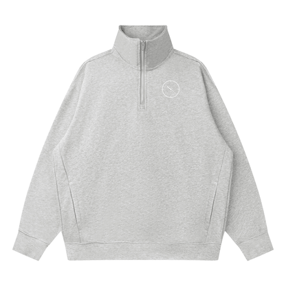 1022 Drop Shoulder Quarter-Zip Sweatshirt