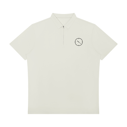 1022 DEPARTURES Men's Quarter-Zip Polo Shirt