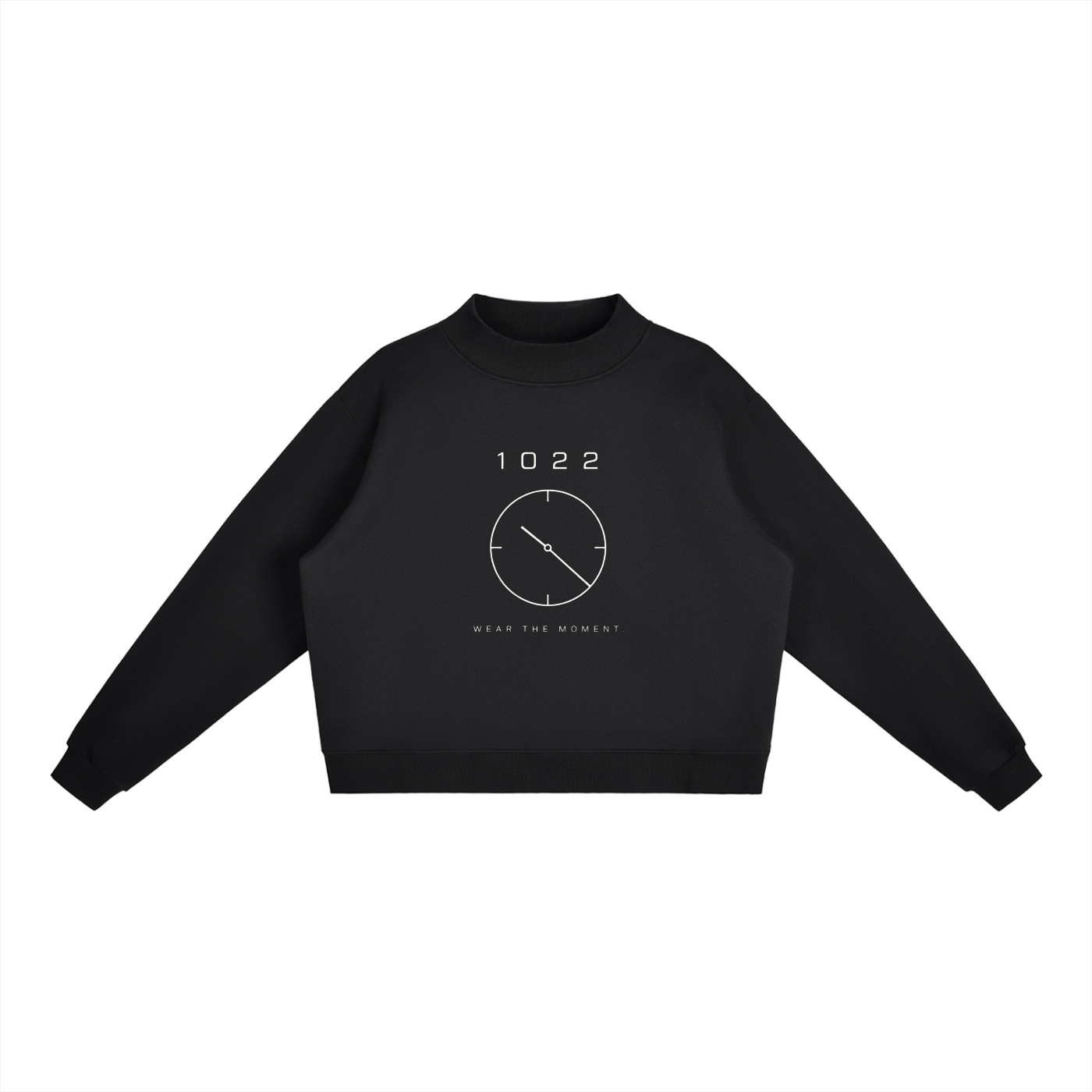 1022 Essential Fleece Mock-Neck Crew Sweatshirt