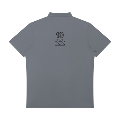 1022 DEPARTURES Men's Quarter-Zip Polo Shirt