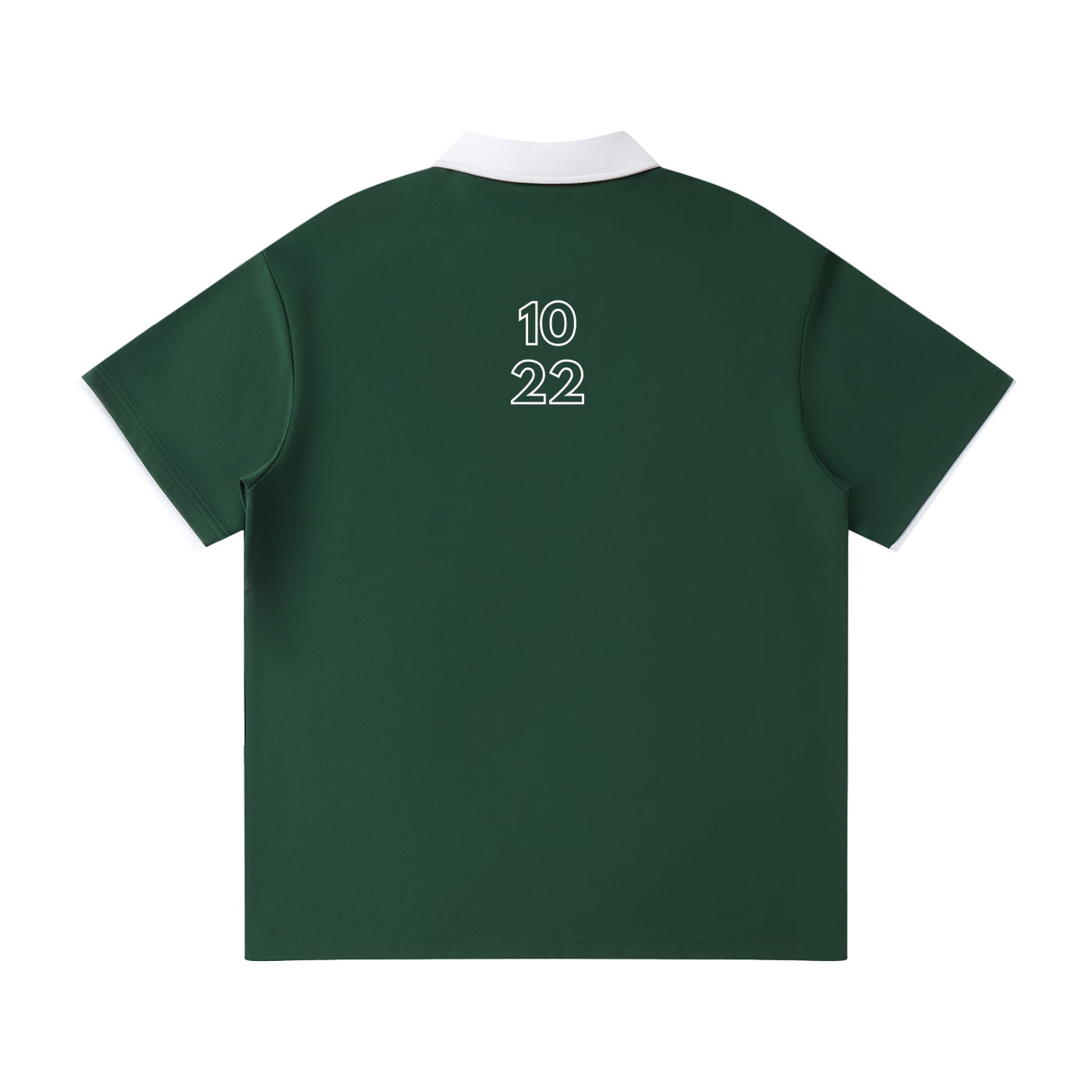1022 Contrast Collar Raglan Polo Shirt