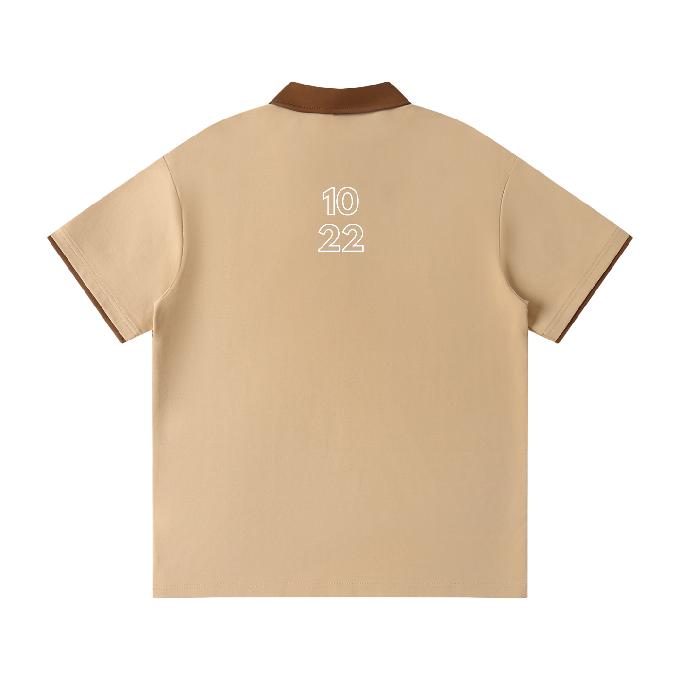 1022 Contrast Collar Raglan Polo Shirt