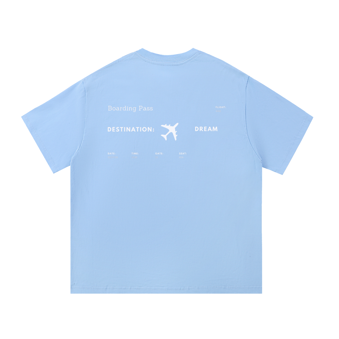 1022 DEPARTURES Essential Cotton T-Shirt "Destination Dream"