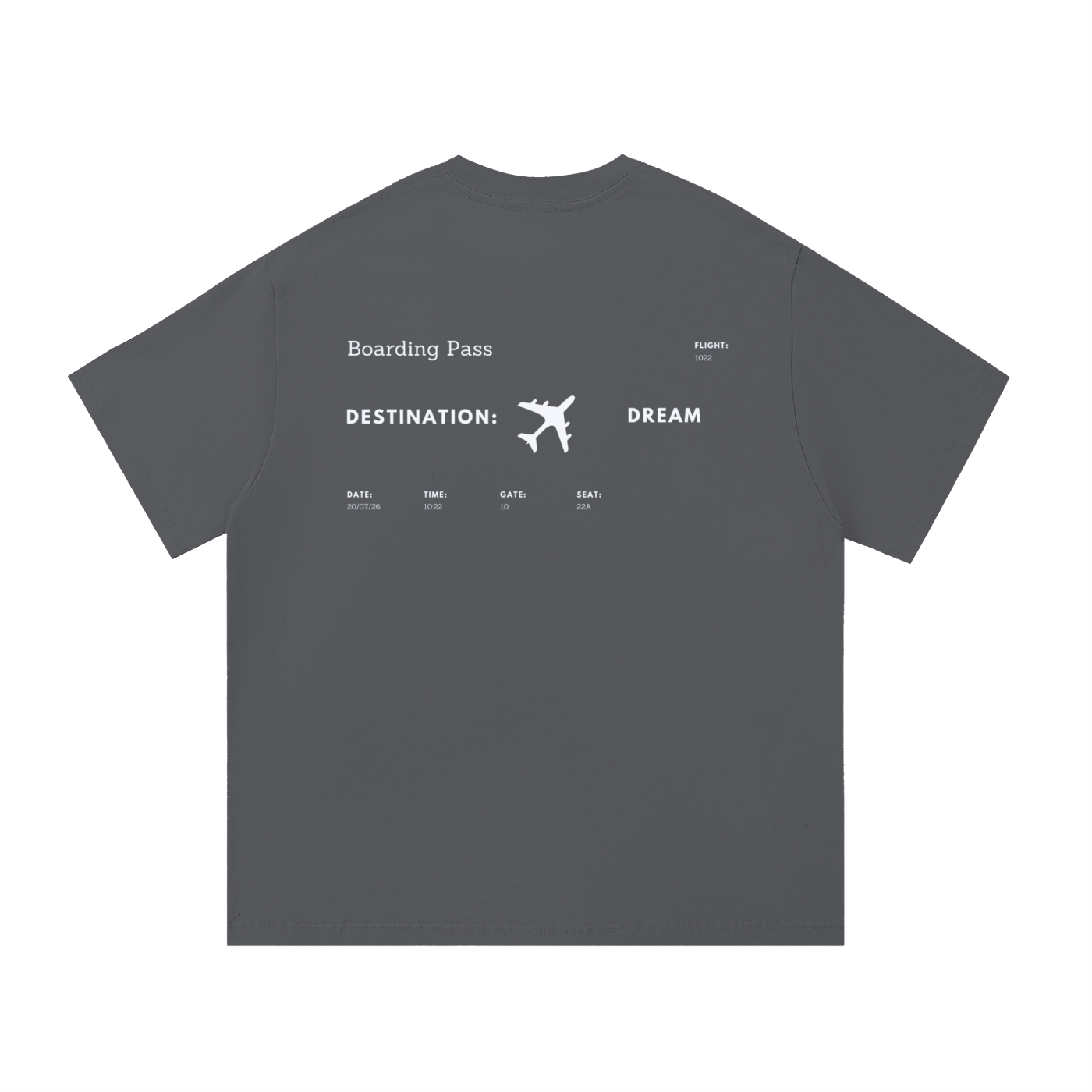 1022 DEPARTURES Essential Cotton T-Shirt "Destination Dream"
