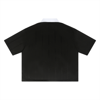 1022 Striped Boxy Football Shirt