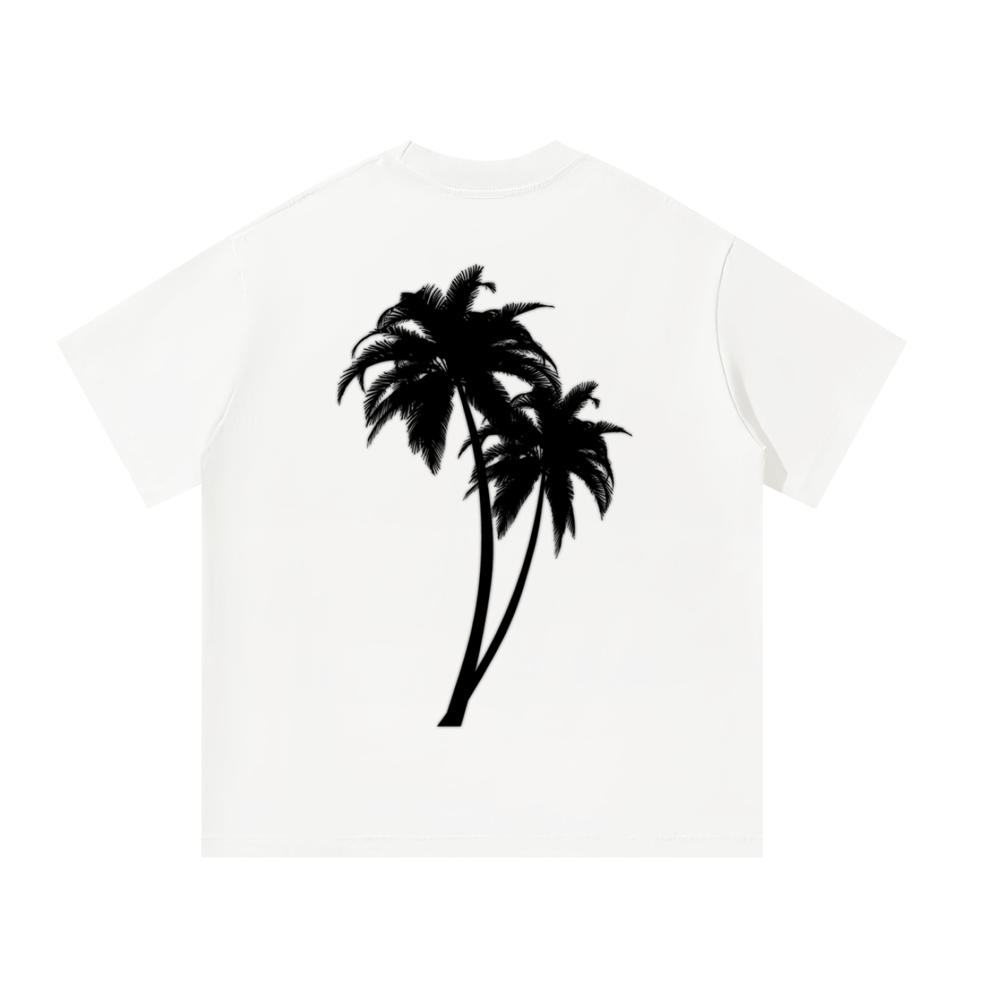 1022 DEPARTURES Unisex Oversized Palm Tree T-Shirt