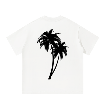 1022 DEPARTURES Unisex Oversized Palm Tree T-Shirt