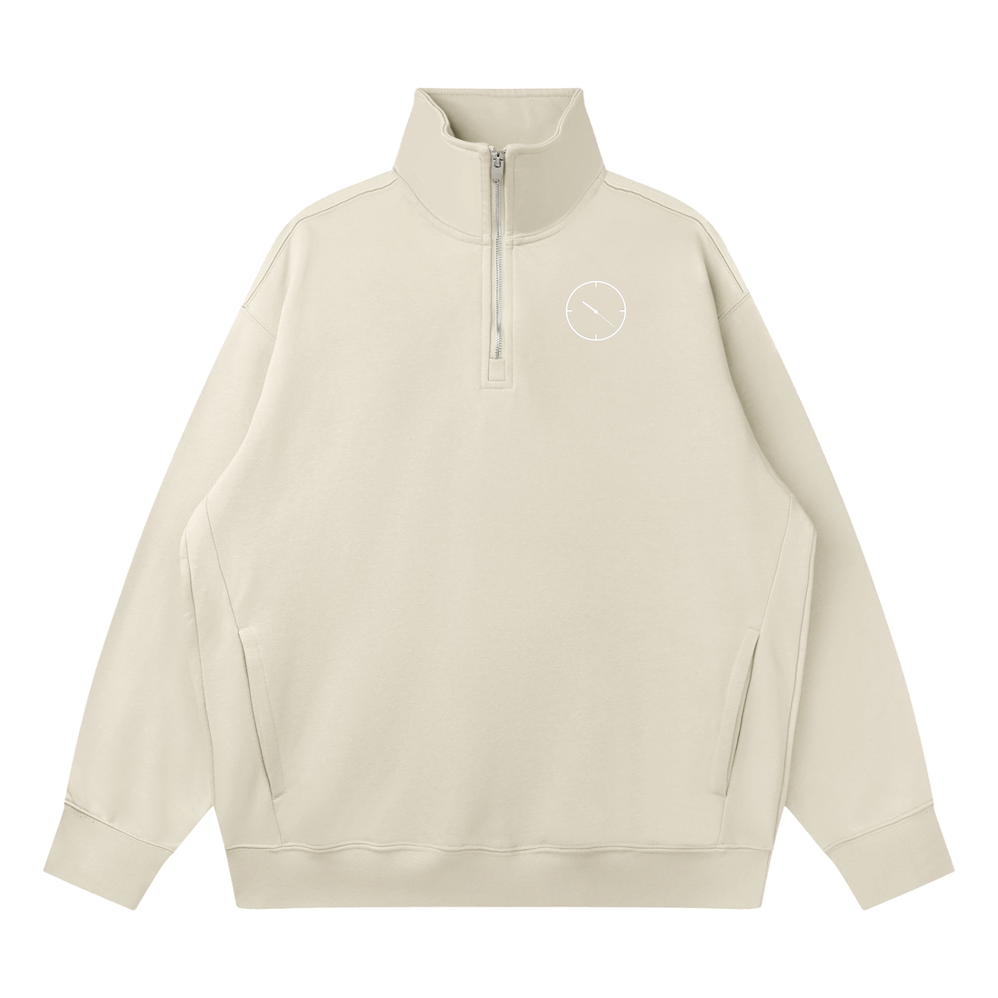 1022 Drop Shoulder Quarter-Zip Sweatshirt