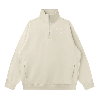 1022 Drop Shoulder Quarter-Zip Sweatshirt