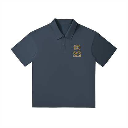 1022 DEPARTURES Drop Shoulder Short-Sleeve Polo