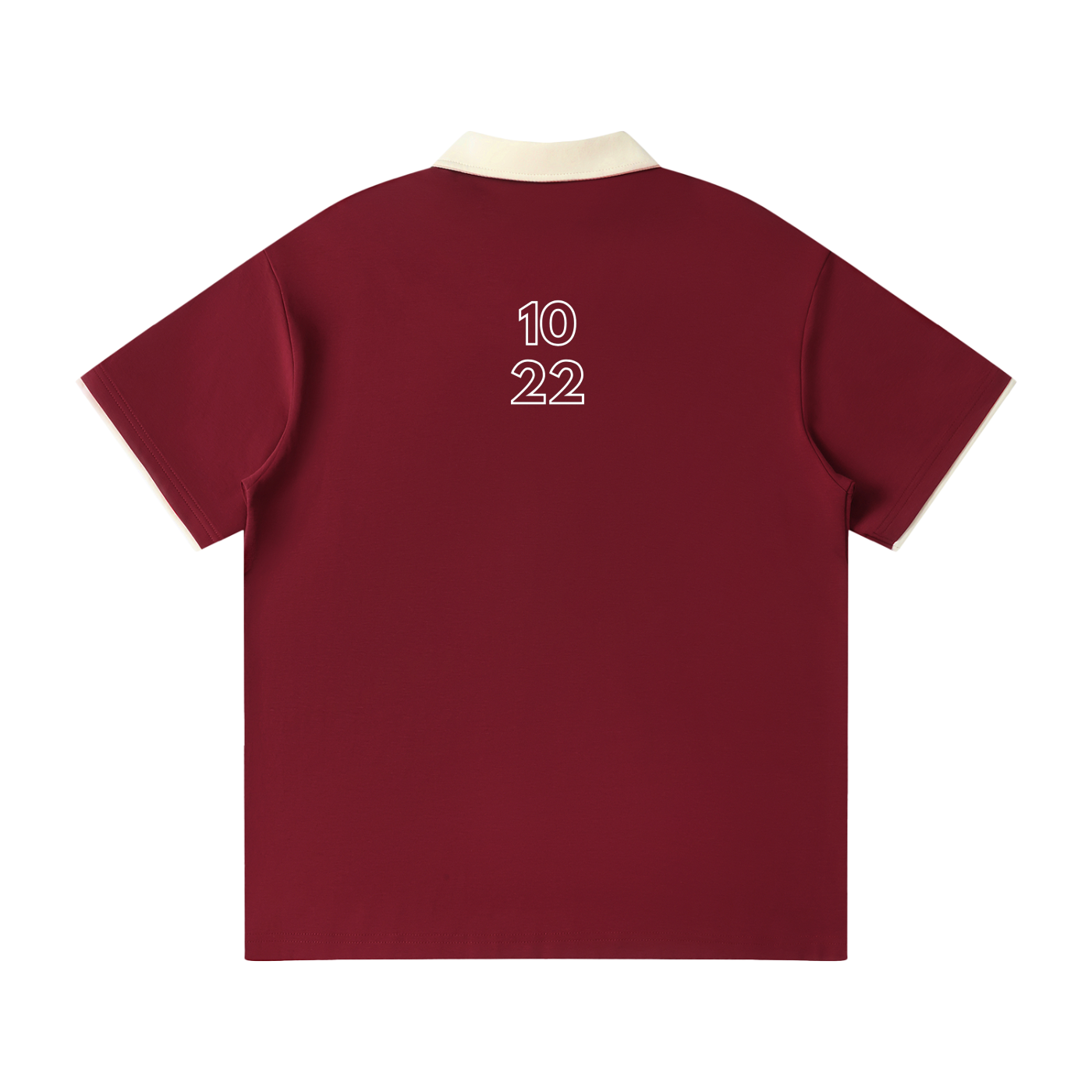 1022 Contrast Collar Raglan Polo Shirt