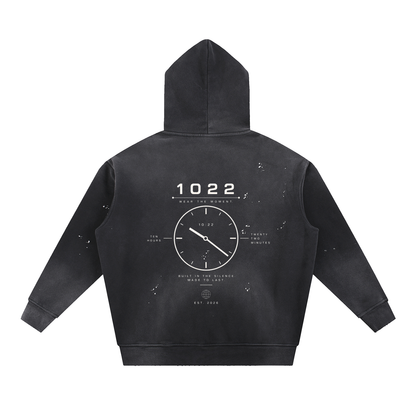 1022 Vintage Washed Fleece Hoodie