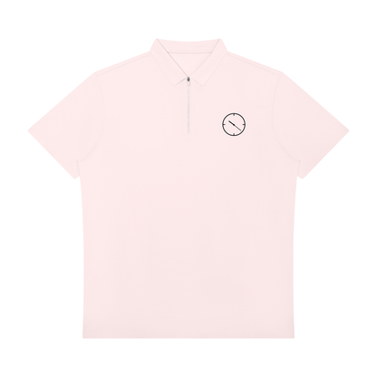 1022 DEPARTURES Men's Quarter-Zip Polo Shirt