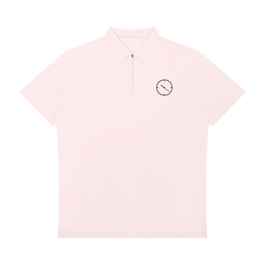 1022 DEPARTURES Men's Quarter-Zip Polo Shirt