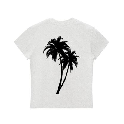 1022 DEPARTURES Essential Palm Tree Bodycon T-Shirt