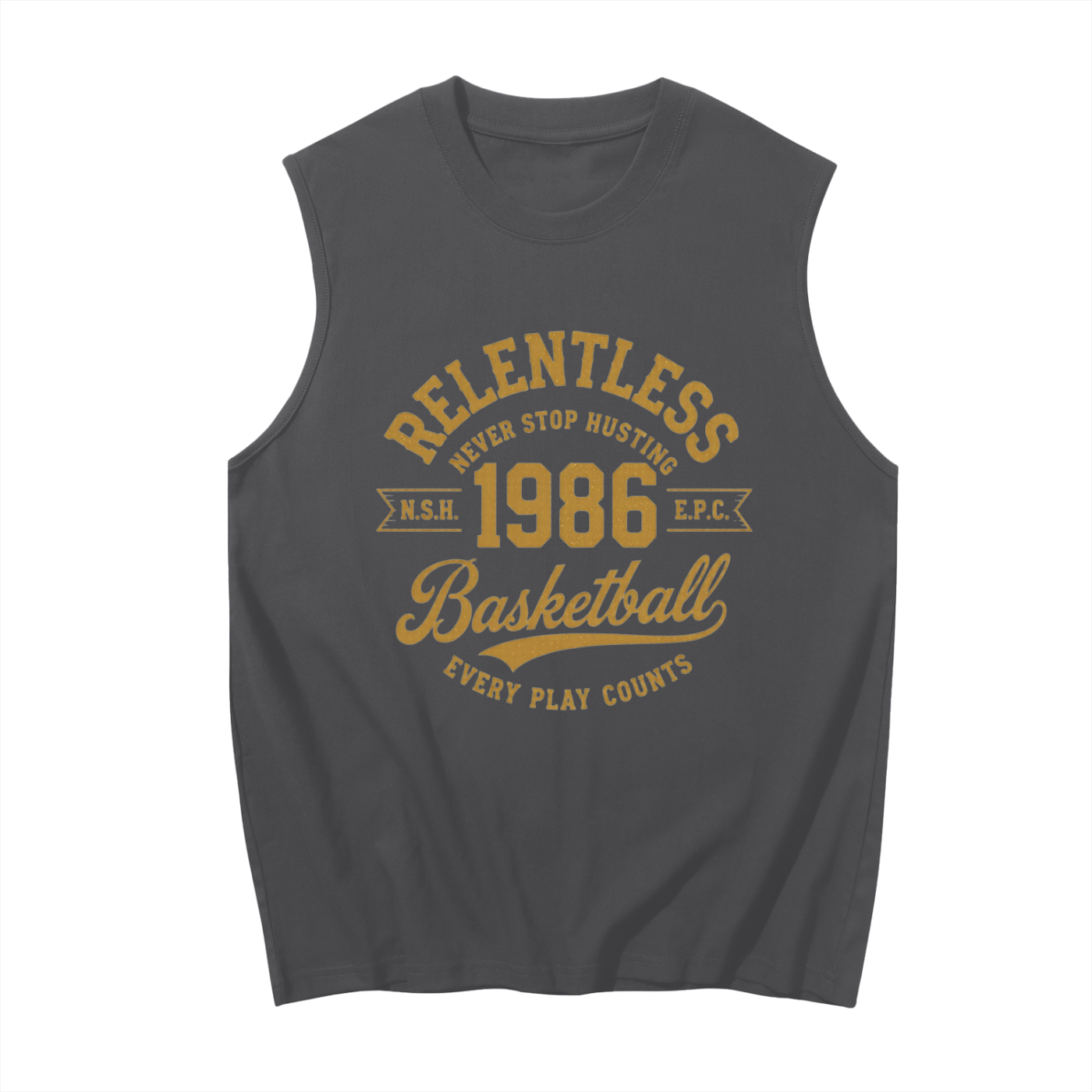 1022 DEPARTURES Men's Basketball Sleeveless Cotton Tank Top